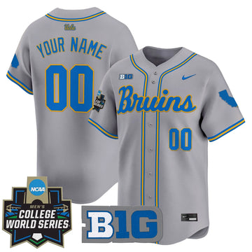 Personalized UCLA 2026 World Series Vapor Premier Limited Custom Jersey - Stitched - Gray Stitched
