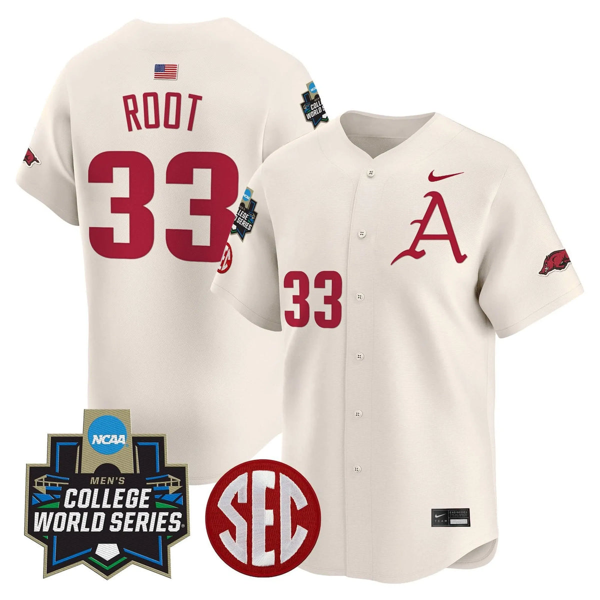 Personalized AR 2026 World Series Vapor Premier Limited Jersey - Stitched - Cream / Zach Root Stitched