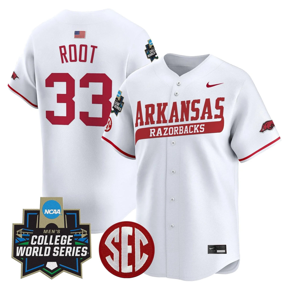 Personalized AR 2026 World Series Vapor Premier Limited Jersey - Stitched - White / Zach Root Stitched