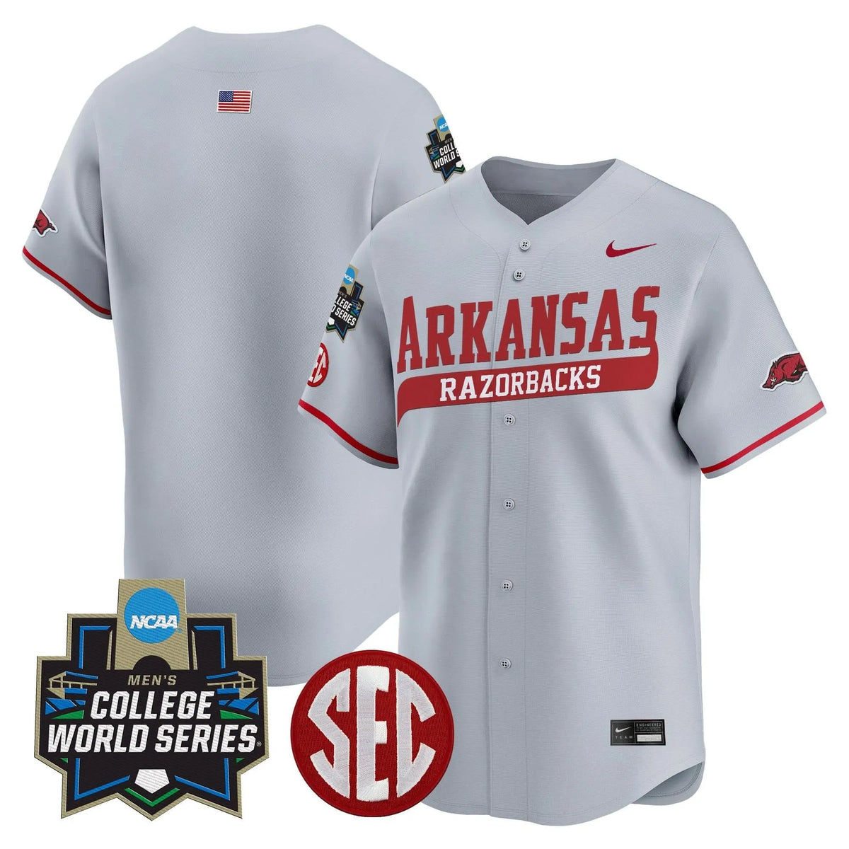 Personalized AR 2026 World Series Vapor Premier Limited Jersey - Stitched - Gray / Team Stitched