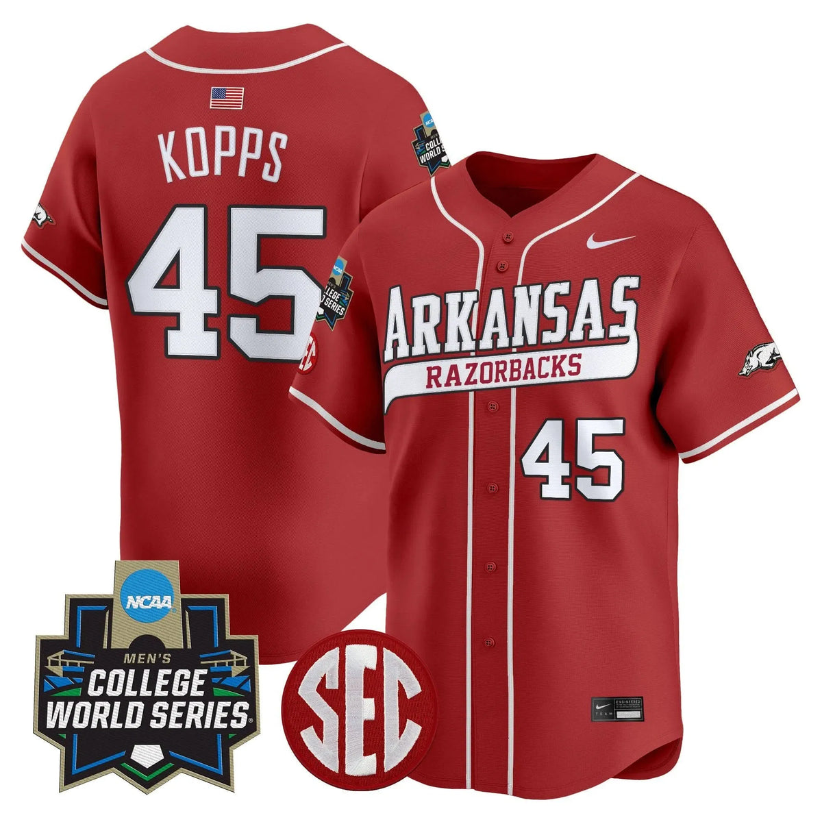 Personalized AR 2026 World Series Vapor Premier Limited Jersey - Stitched - Cardinal / Kevin Kopps Stitched