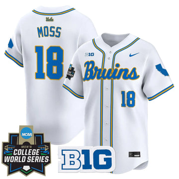 Personalized UCLA 2026 World Series Vapor Premier Limited Jersey - Stitched - White / Wylan Moss Stitched