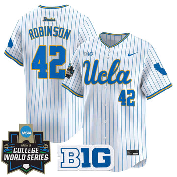 Personalized UCLA 2026 World Series Vapor Premier Limited Jersey - Stitched - Pinstripe / Jackie Robinson Stitched