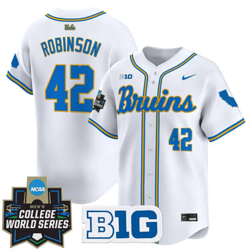 Personalized UCLA 2026 World Series Vapor Premier Limited Jersey - Stitched - White / Jackie Robinson Stitched