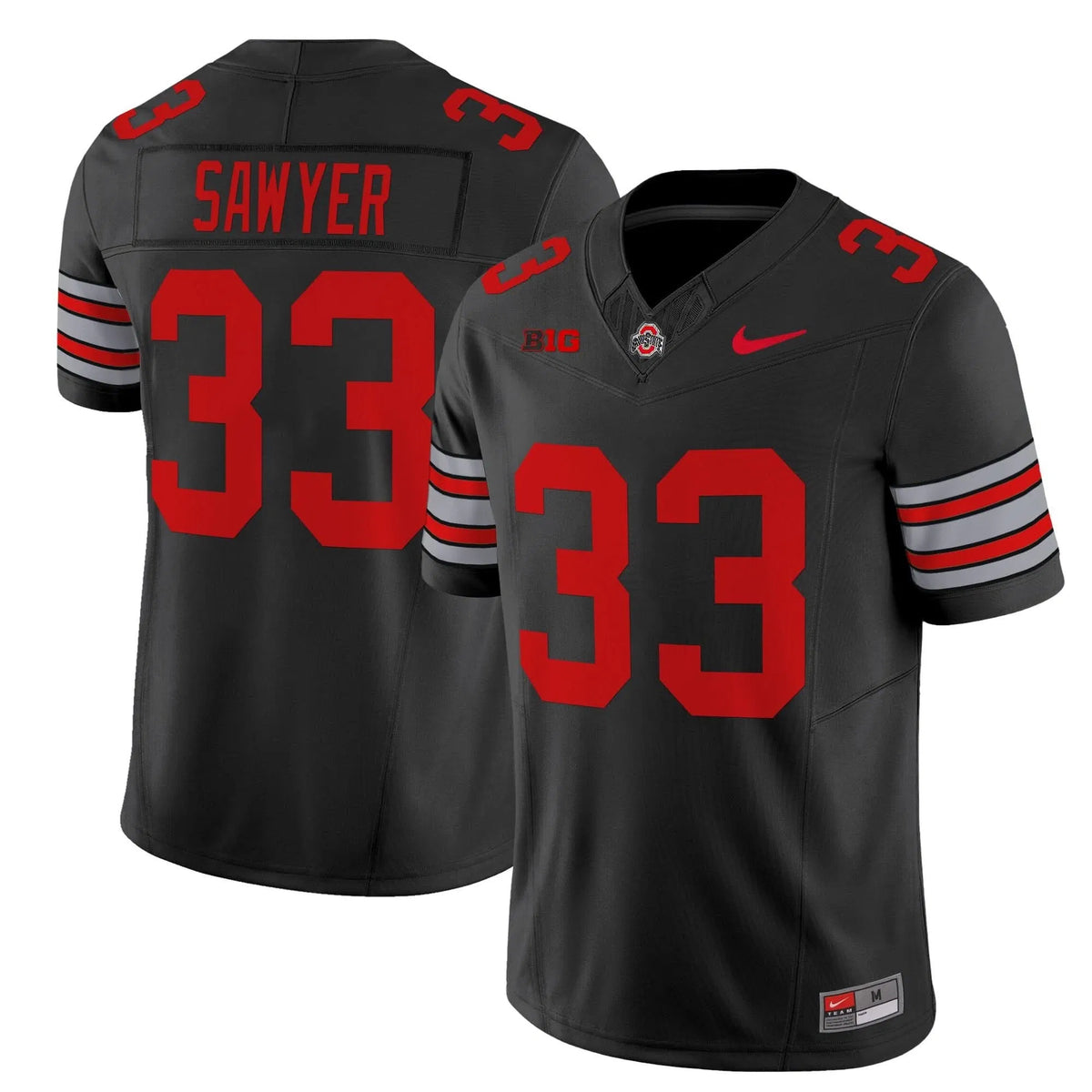 Personalized OSB 'Heritage Stripe' 2026/26 Vapor Limited Jersey - Black / Jack Sawyer Stitched