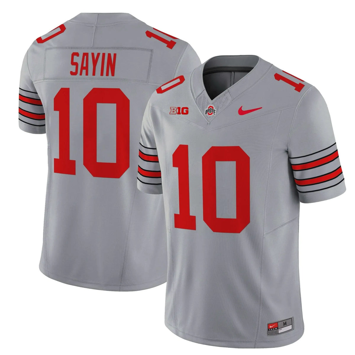 Personalized OSB 'Heritage Stripe' 2026/26 Vapor Limited Jersey - Gray / Julian Sayin Stitched