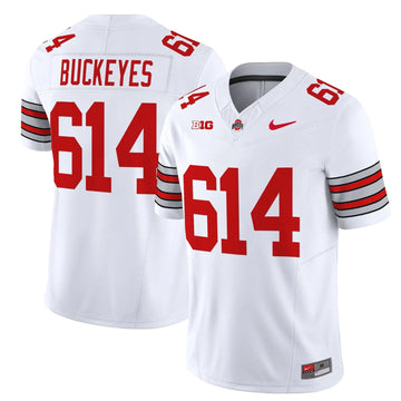 Personalized OSB 'Heritage Stripe' 2026/26 Vapor Limited Jersey - White / Buckeyes 614 Stitched