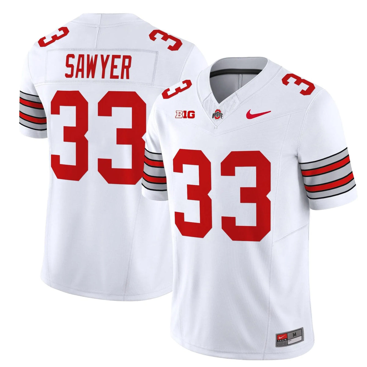 Personalized OSB 'Heritage Stripe' 2026/26 Vapor Limited Jersey - White / Jack Sawyer Stitched