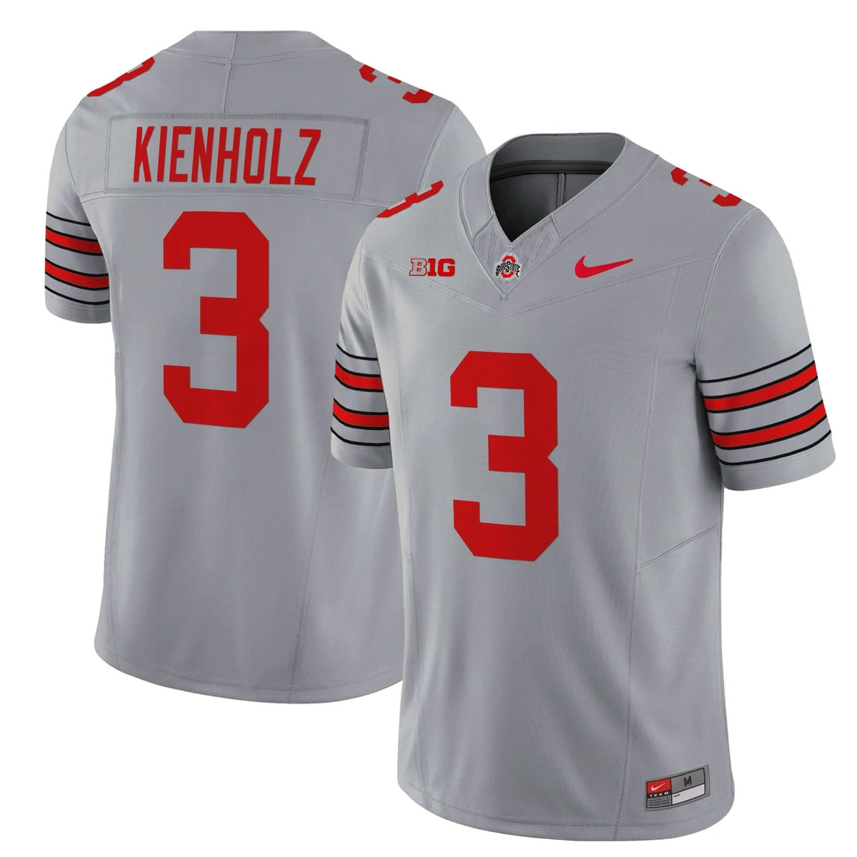 Personalized OSB 'Heritage Stripe' 2026/26 Vapor Limited Jersey - Gray / Lincoln Kienholz Stitched