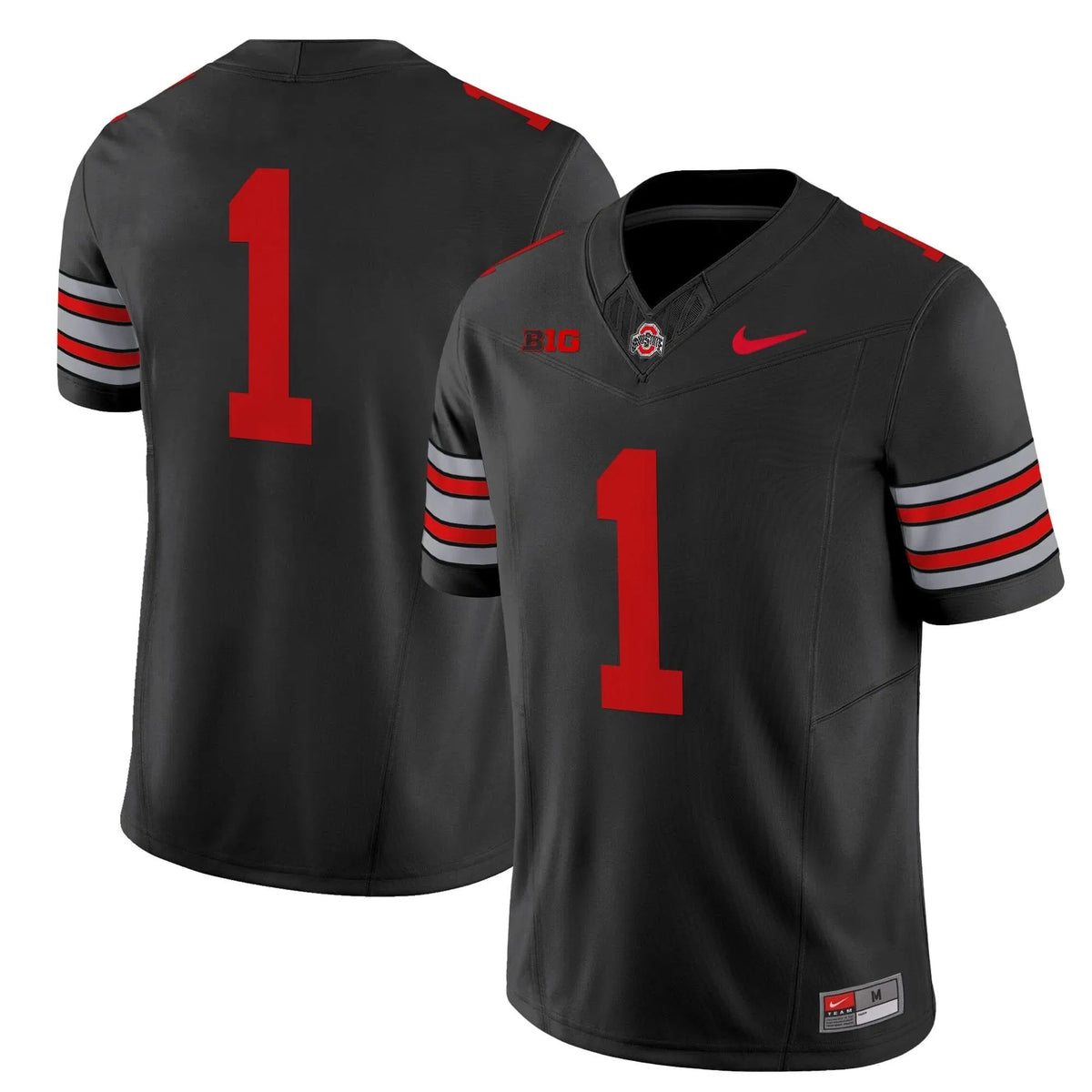 Personalized OSB 'Heritage Stripe' 2026/26 Vapor Limited Jersey - Black / #1 Team Stitched