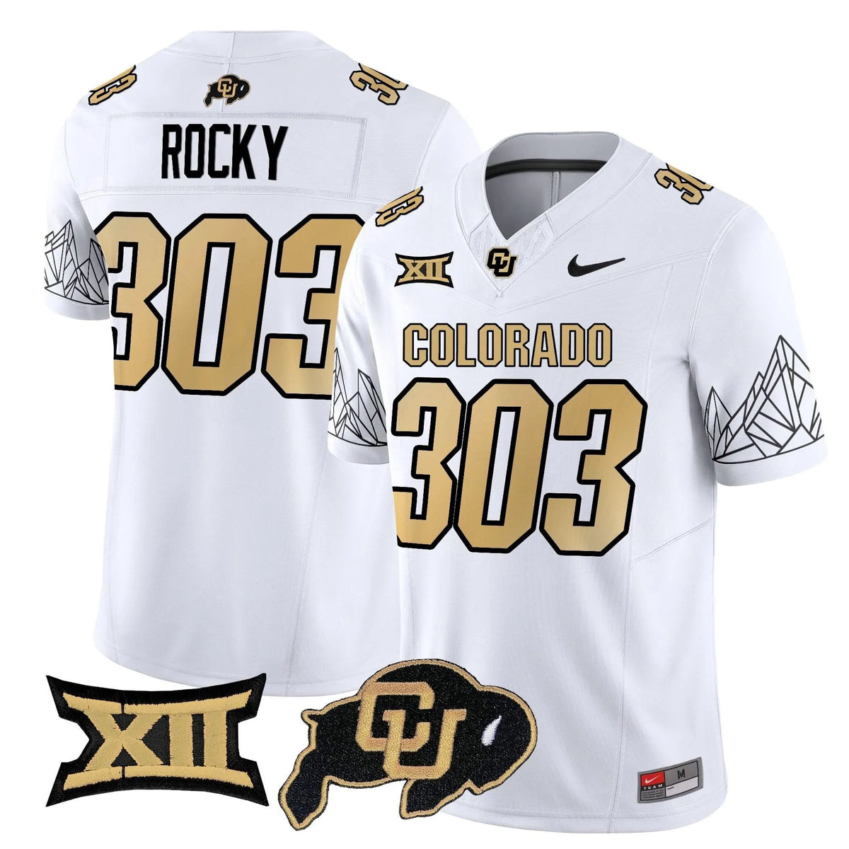 Personalized CB 2026 Vapor Limited Jersey V2 - White / Rocky 303 Stitched