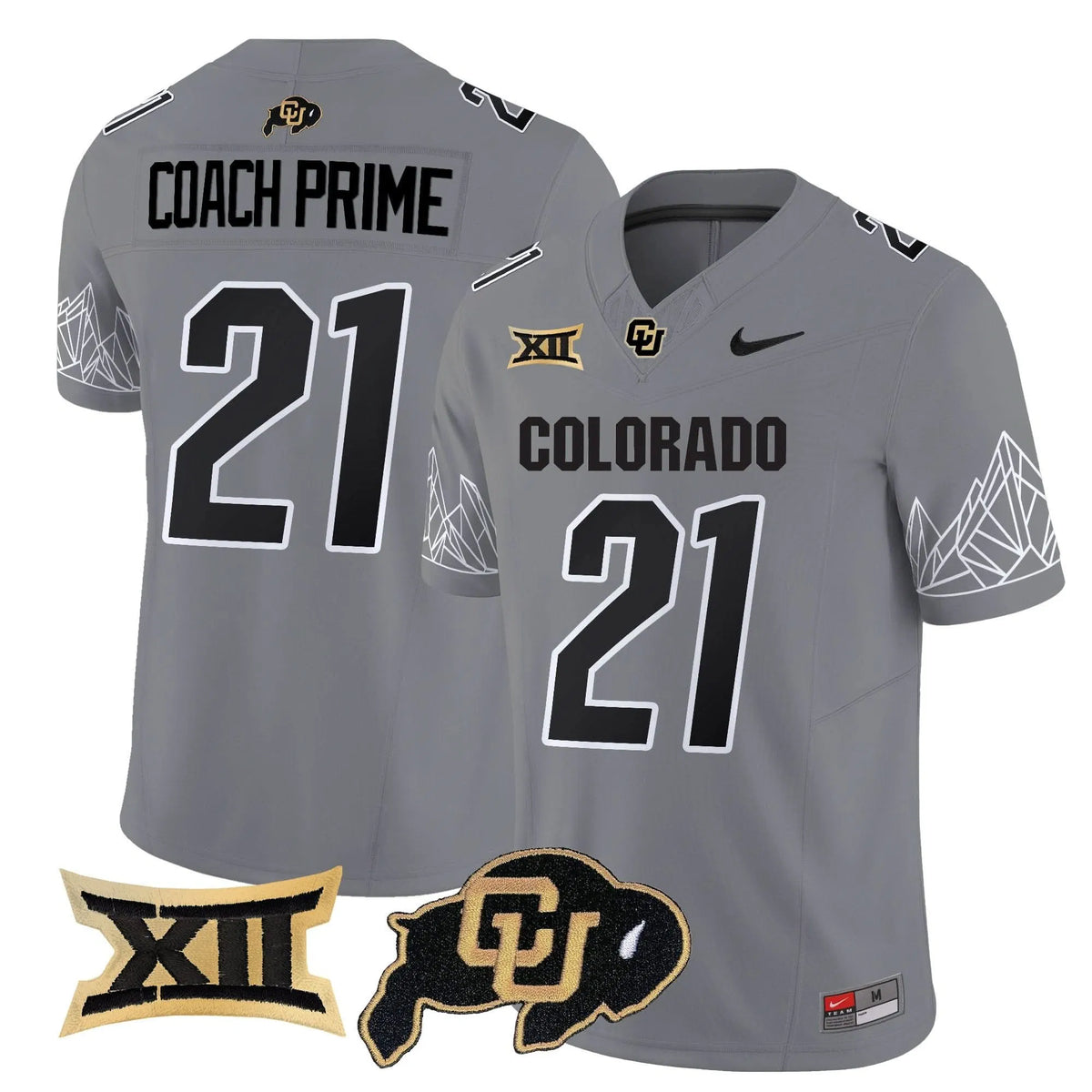 Personalized CB 2026 Vapor Limited Jersey V2 - Gray / Coach Prime Stitched