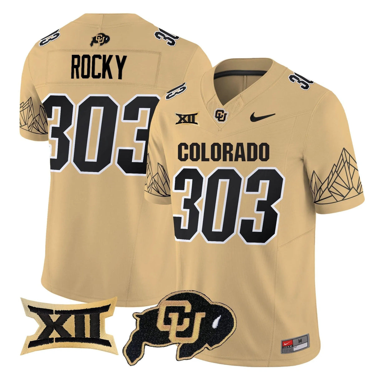 Personalized CB 2026 Vapor Limited Jersey V2 - Gold / Rocky 303 Stitched