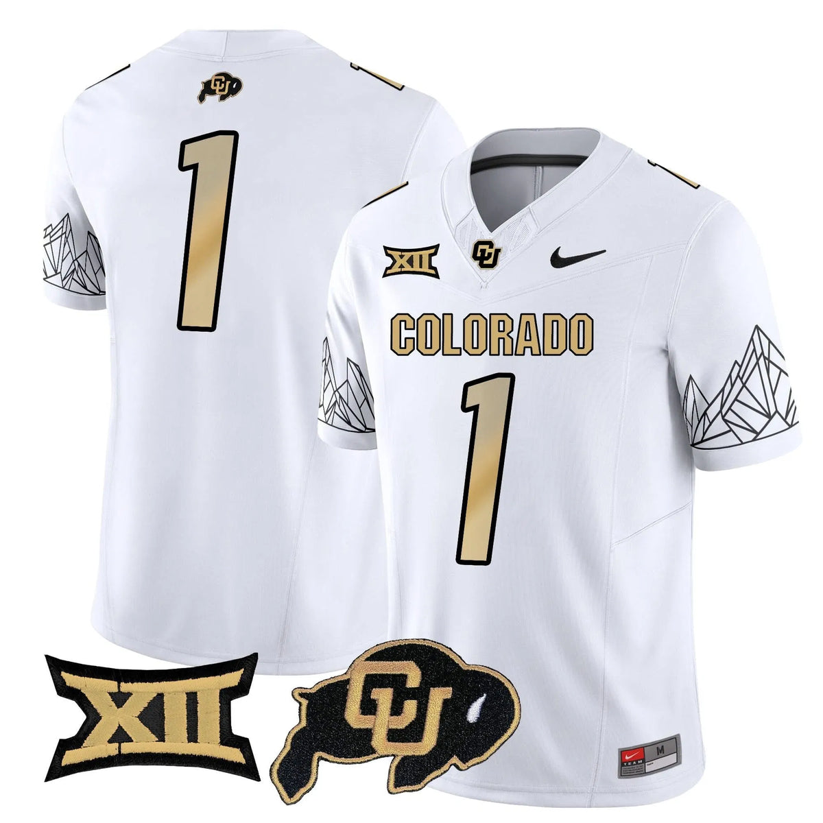 Personalized CB 2026 Vapor Limited Jersey V2 - White / #1 Team Stitched