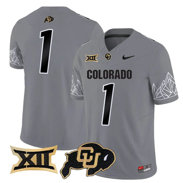 Personalized CB 2026 Vapor Limited Jersey V2 - Gray / #1 Team Stitched