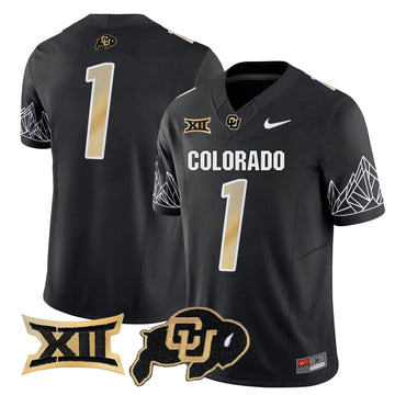 Personalized CB 2026 Vapor Limited Jersey V2 - Black / #1 Team Stitched