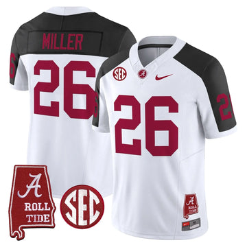 Personalized ACT Throwback Vapor Limited Jersey - Alabama Map - Inverted / Jam Miller Stitched