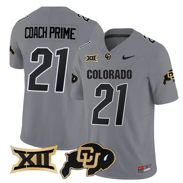 Personalized CB 2026 Vapor Limited Jersey - Gray / Coach Prime Stitched