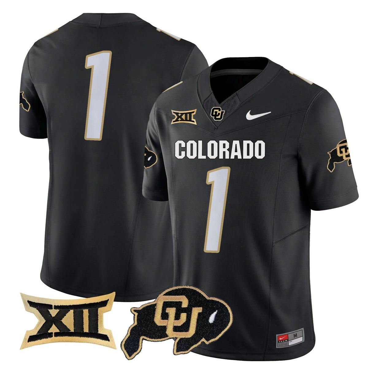 Personalized CB 2026 Vapor Limited Jersey - Black / #1 Team Stitched