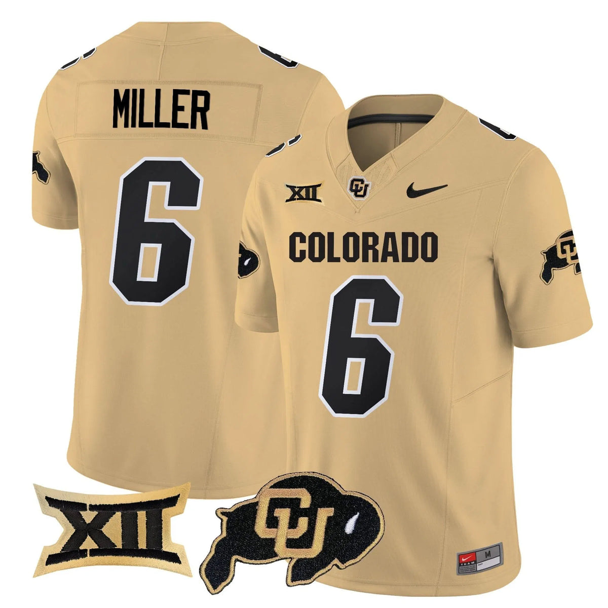 Personalized CB 2026 Vapor Limited Jersey - Gold / Drelon Miller Stitched