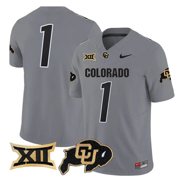 Personalized CB 2026 Vapor Limited Jersey - Gray / #1 Team Stitched