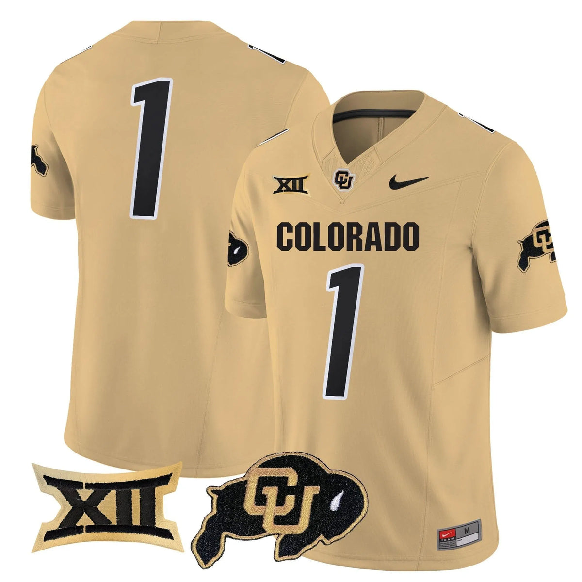 Personalized CB 2026 Vapor Limited Jersey - Gold / #1 Team Stitched