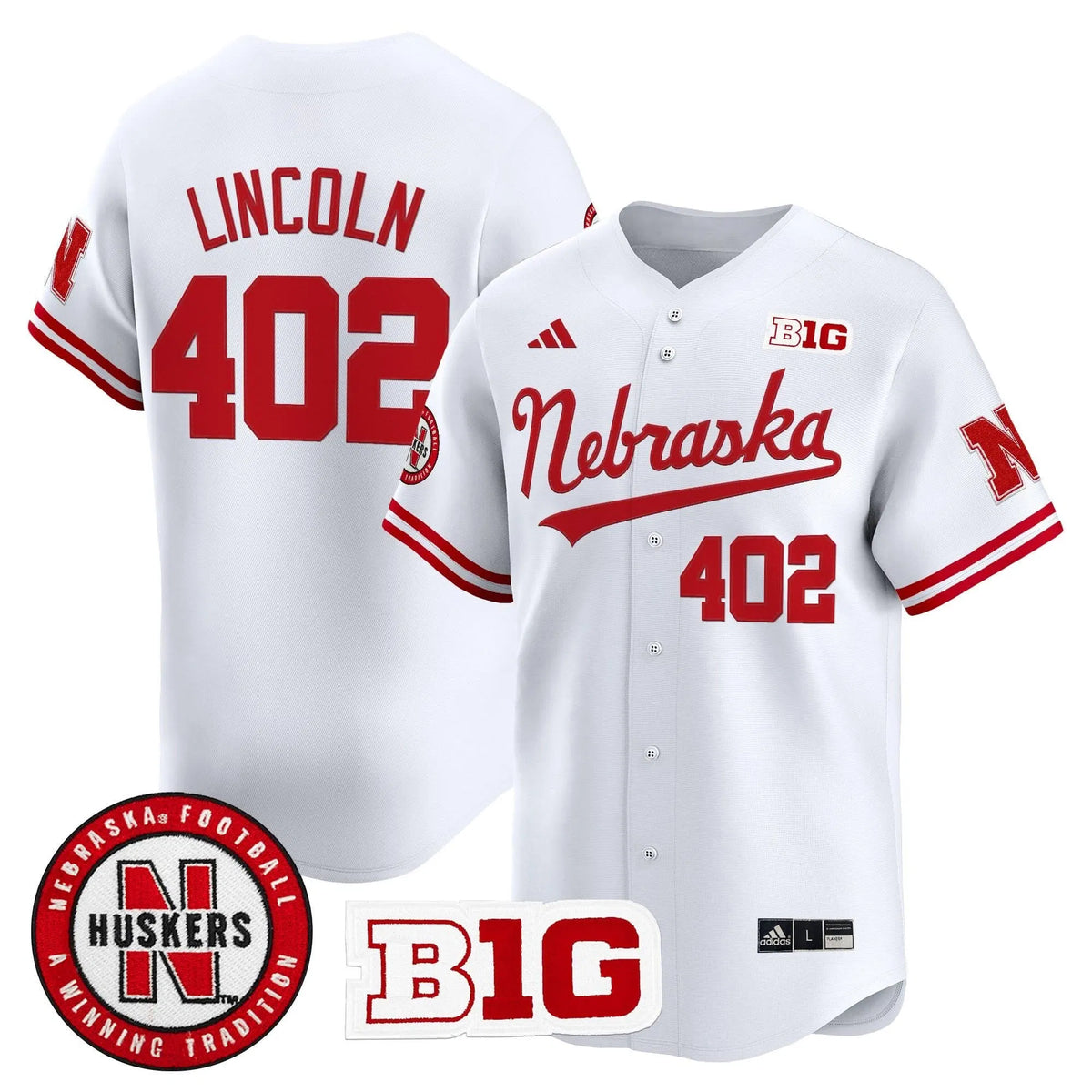 Personalized NC 2026 Vapor Baseball Jersey - Stitched - White / Lincoln 402 Stitched