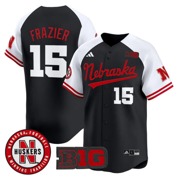 Personalized NC 2026 Vapor Baseball Jersey - Stitched - Black Alternate / Tommie Frazier Stitched