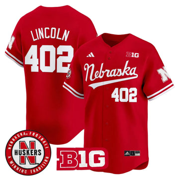 Personalized NC 2026 Vapor Baseball Jersey - Stitched - Scarlet / Lincoln 402 Stitched
