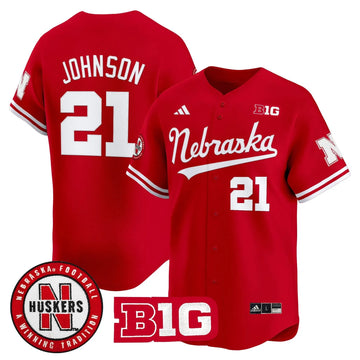 Personalized NC 2026 Vapor Baseball Jersey - Stitched - Scarlet / Emmett Johnson Stitched
