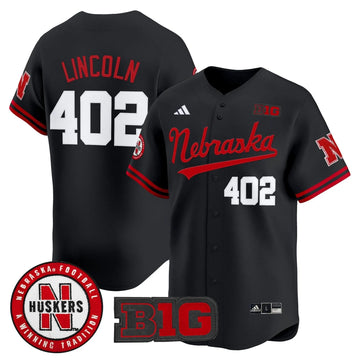 Personalized NC 2026 Vapor Baseball Jersey - Stitched - Black / Lincoln 402 Stitched