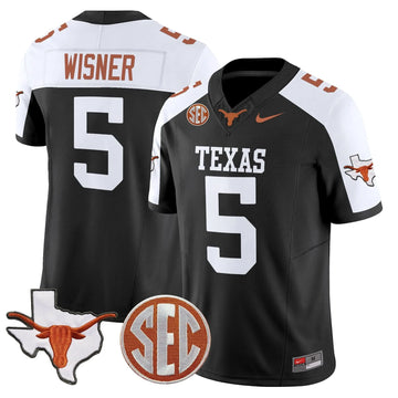 Personalized TL 2026 State Map & SEC Patch Vapor Limited Jersey - Black Alternate / Quintrevion Wisner Stitched