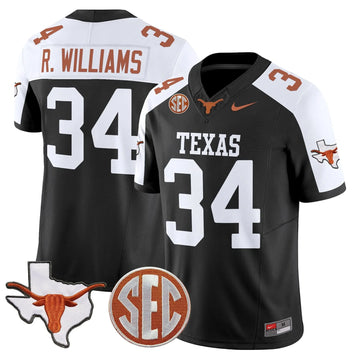 Personalized TL 2026 State Map & SEC Patch Vapor Limited Jersey - Black Alternate / Ricky Williams Stitched