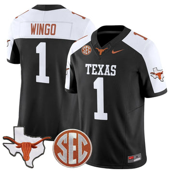 Personalized TL 2026 State Map & SEC Patch Vapor Limited Jersey - Black Alternate / Ryan Wingo Stitched