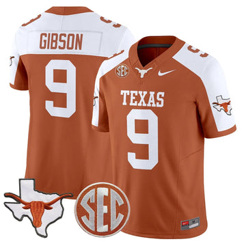 Personalized TL 2026 State Map & SEC Patch Vapor Limited Jersey - Orange Alternate / Jerrick Gibson Stitched