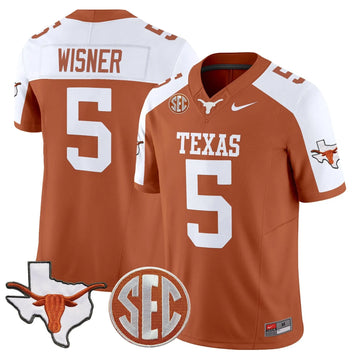 Personalized TL 2026 State Map & SEC Patch Vapor Limited Jersey - Orange Alternate / Quintrevion Wisner Stitched
