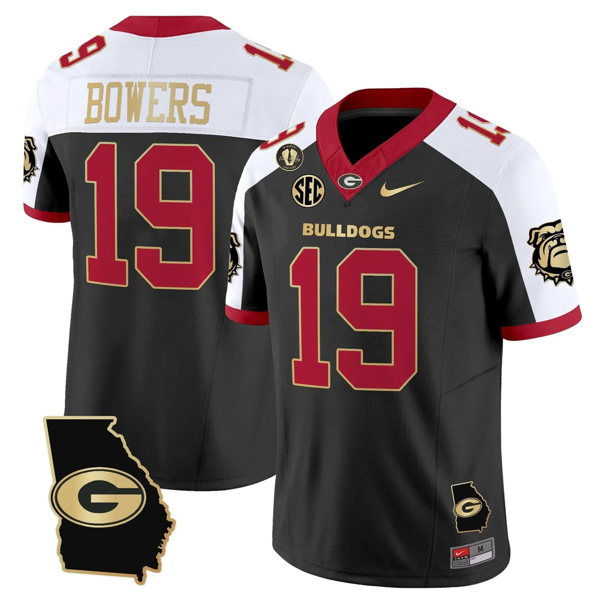 Personalized GB 2026 Georgia Map & Vince Dooley Patch Vapor Limited Jersey - Alternate / Brock Bowers Stitched