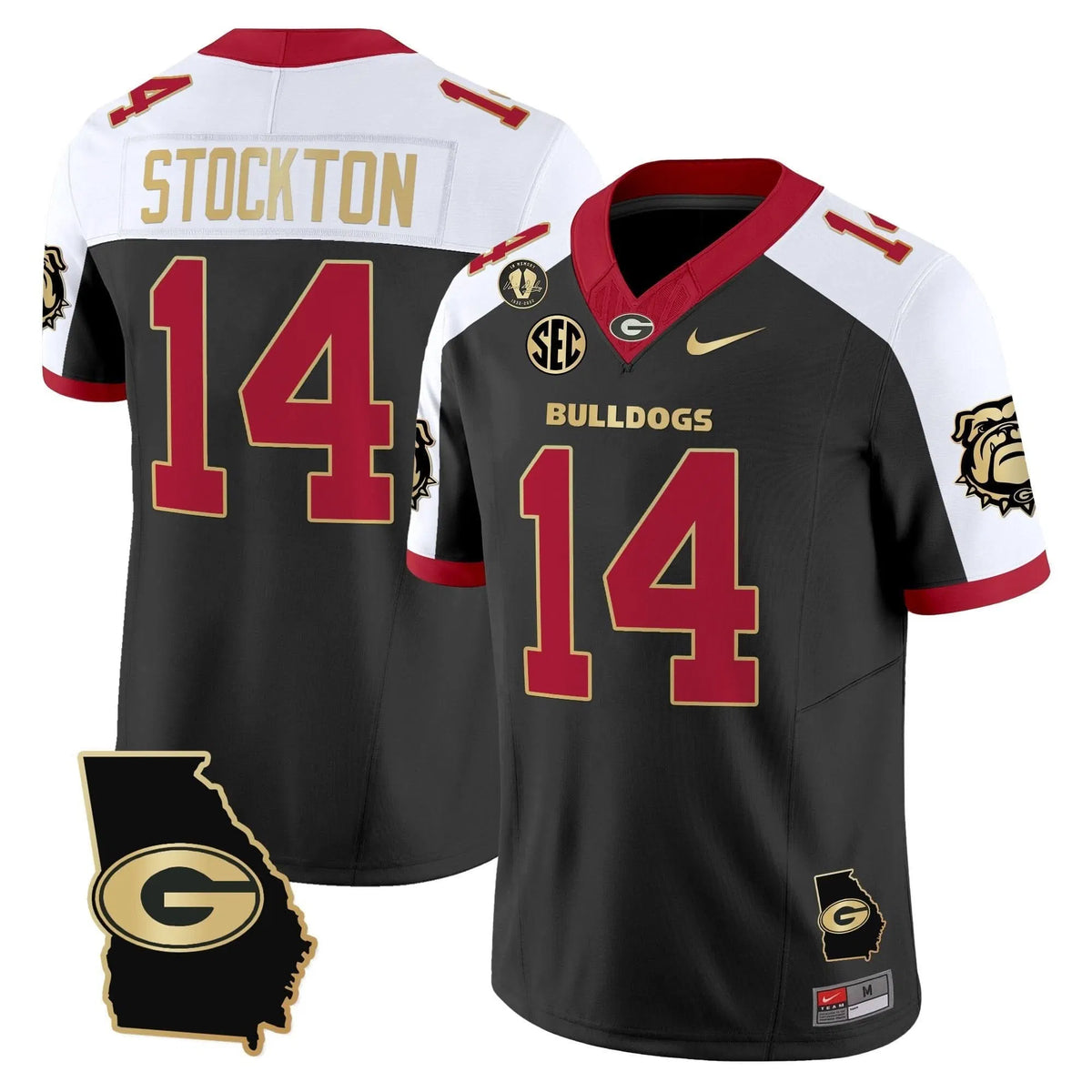 Personalized GB 2026 Georgia Map & Vince Dooley Patch Vapor Limited Jersey - Alternate / Gunner Stockton Stitched