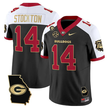 Personalized GB 2026 Georgia Map & Vince Dooley Patch Vapor Limited Jersey - Alternate / Gunner Stockton Stitched
