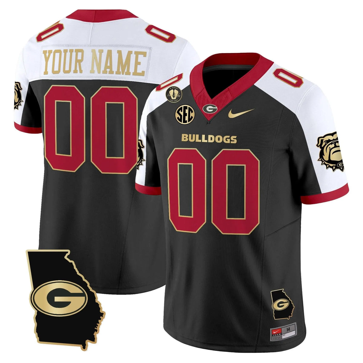 Personalized GB 2026 Georgia Map & Vince Dooley Patch Vapor Limited Custom Jersey - Alternate Stitched