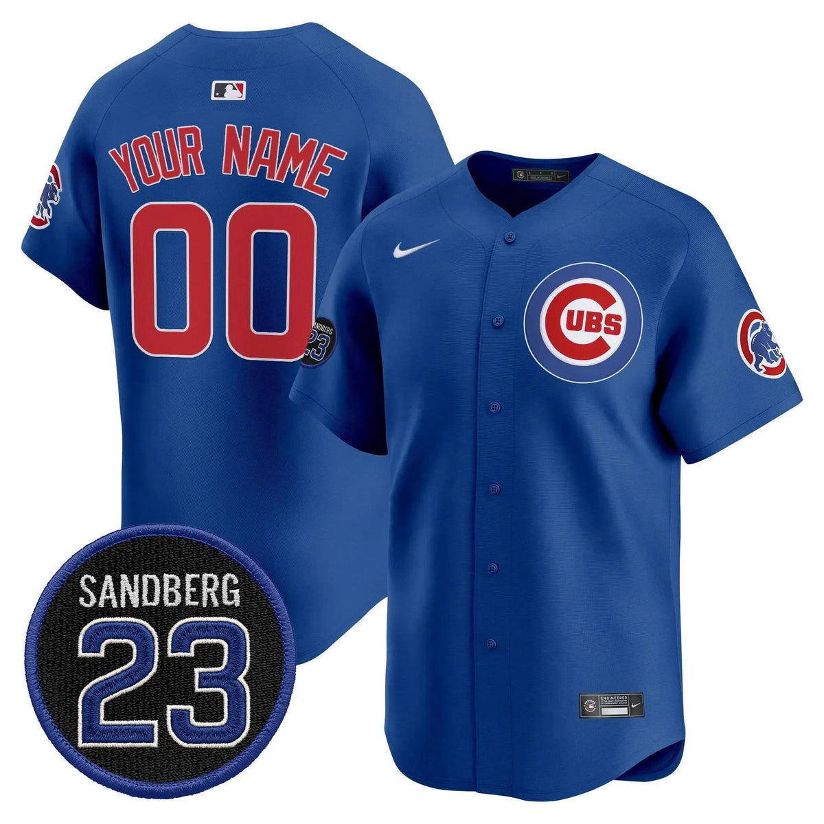 Personalized CC 'Ryne Sandberg Tribute' Vapor Premier Limited Custom Jersey V2 - Royal Stitched