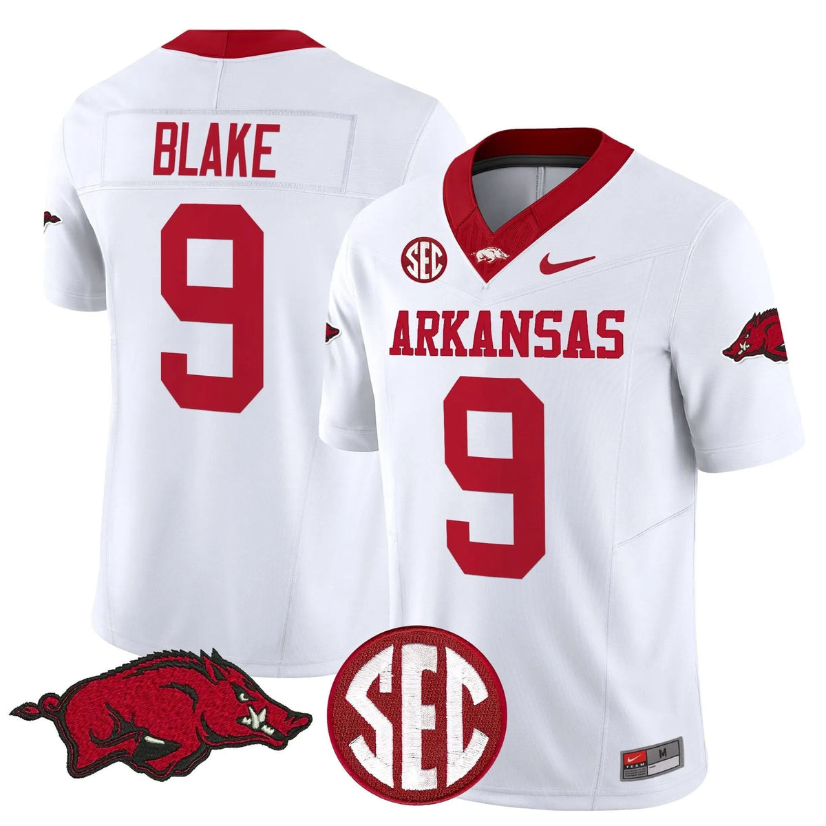 Personalized AR Vapor Limited Jersey - White / O'Mega Blake Stitched
