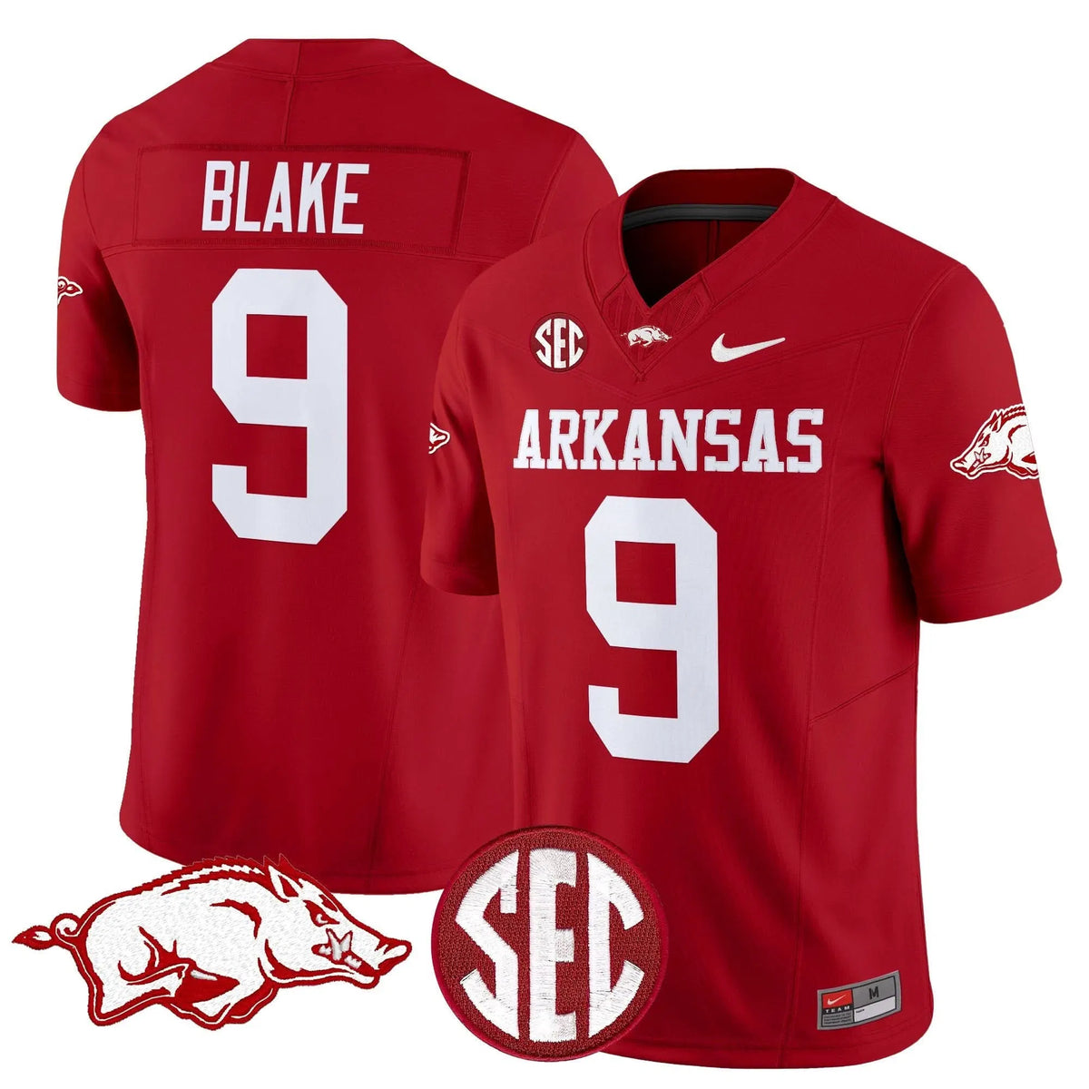 Personalized AR Vapor Limited Jersey - Cardinal / O'Mega Blake Stitched