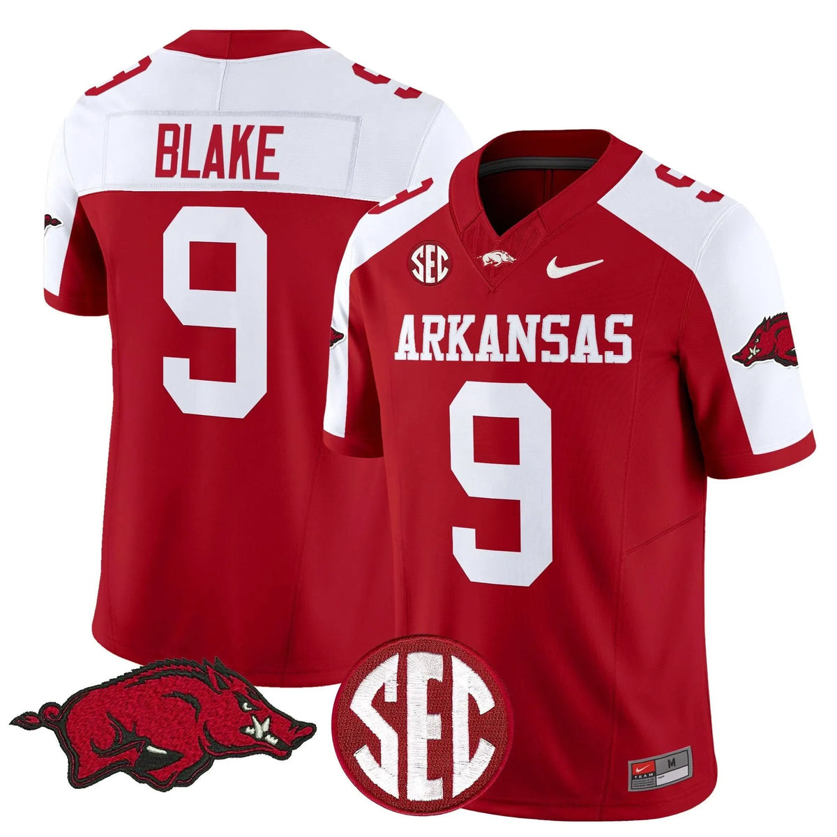 Personalized AR Vapor Limited Jersey - Cardinal Alternate / O'Mega Blake Stitched