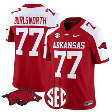 Personalized AR Vapor Limited Jersey - Cardinal Alternate / Brandon Burlsworth Stitched