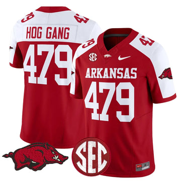 Personalized AR Vapor Limited Jersey - Cardinal Alternate / Hog Gang 479 Stitched