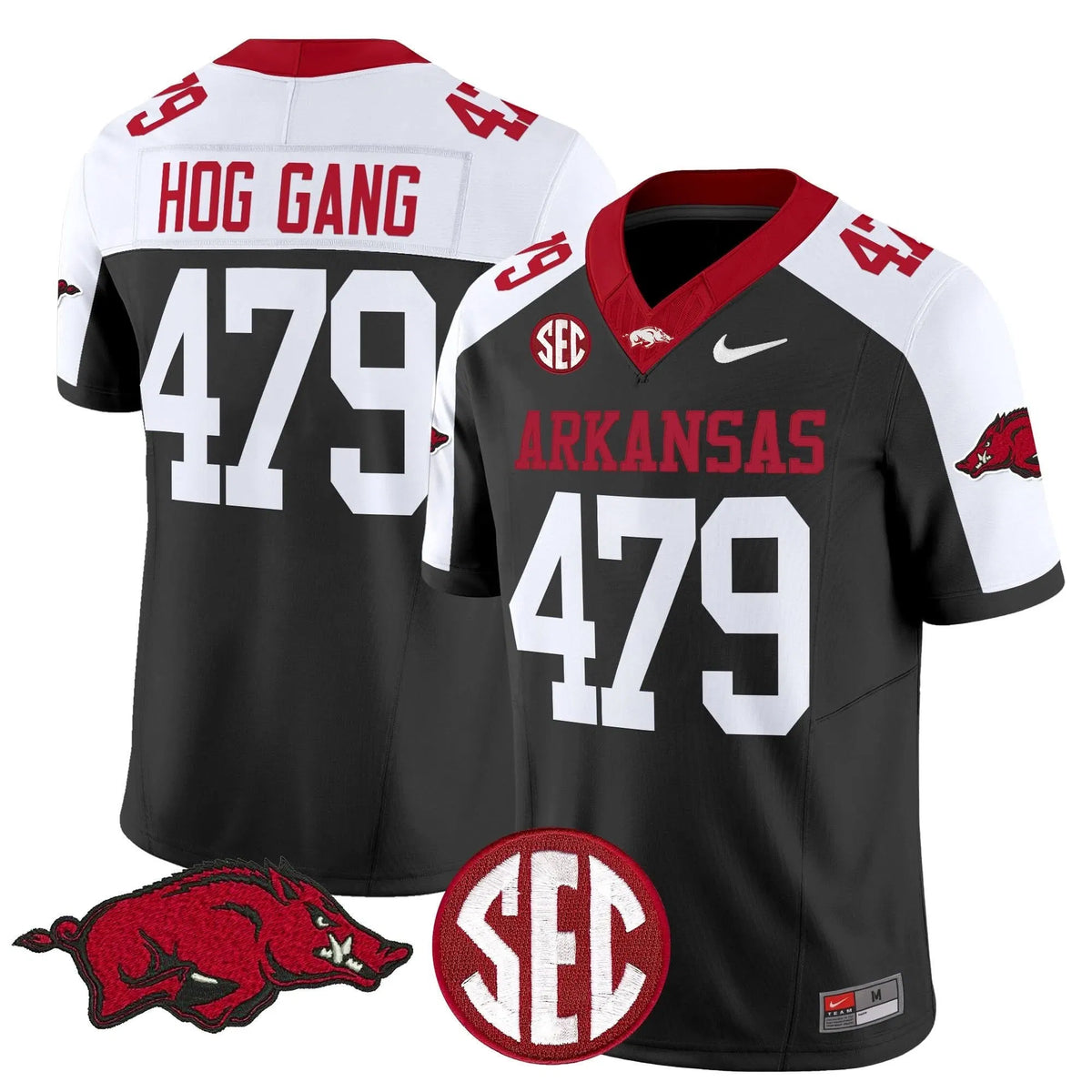 Personalized AR Vapor Limited Jersey - Black Alternate / Hog Gang 479 Stitched
