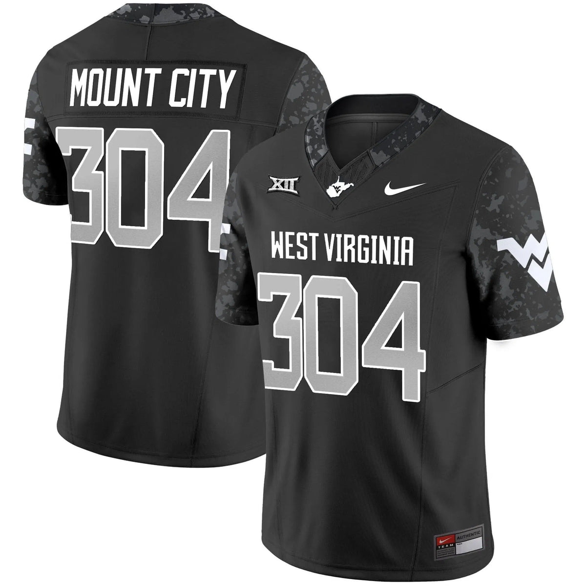 Personalized WVM 2026 Coal Rush Vapor Limited Jersey - Coal / Mount City 304 Stitched