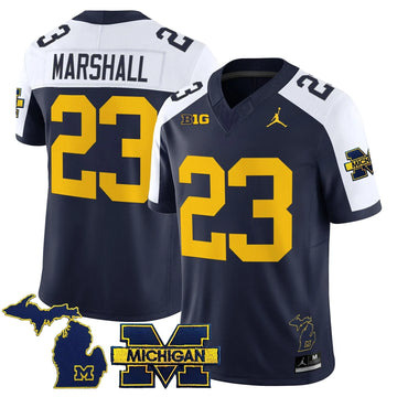 Personalized MW 2026 Vapor Limited Jersey - Navy Alternate / Jordan Marshall Stitched