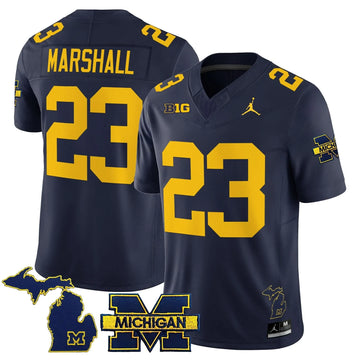 Personalized MW 2026 Vapor Limited Jersey - Navy / Jordan Marshall Stitched
